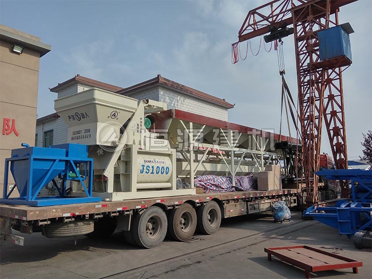 HZS50搅拌站发货