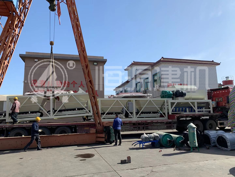 恒源建机 500T水稳拌和站发往尼日利亚